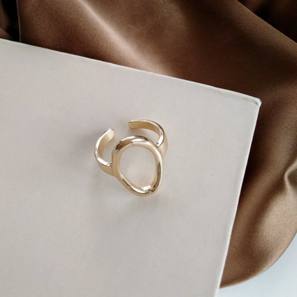 💕Last one Minimalist Oval Round Rings - Picture 6 of 7